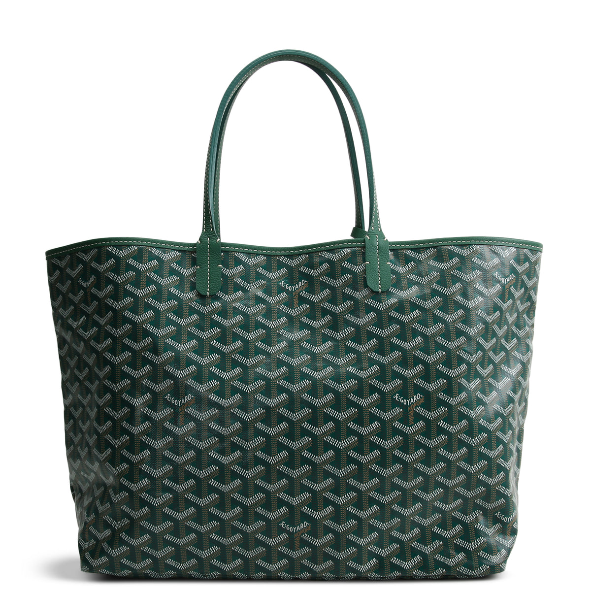 GOYARD Goyardine St Louis Tote PM w/ Pouch - Green