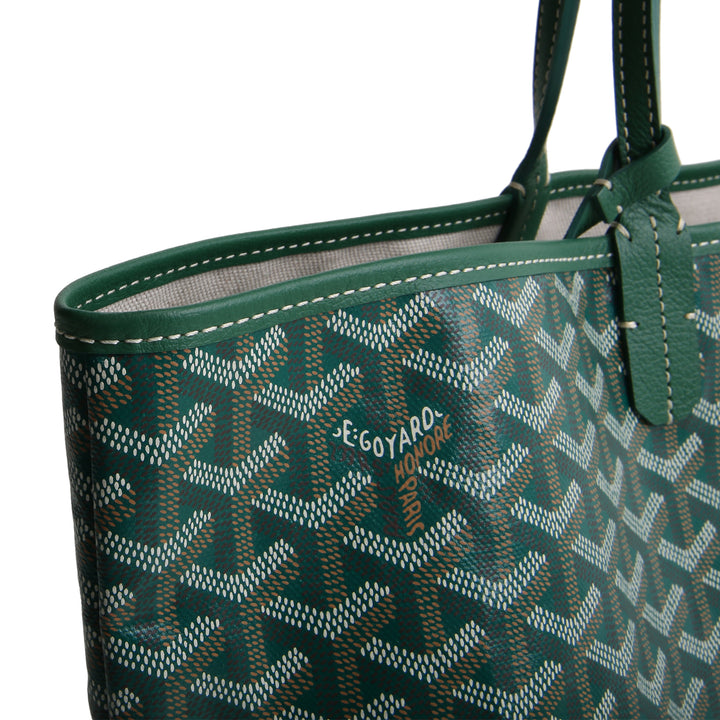 GOYARD Goyardine St Louis Tote PM w/ Pouch - Green