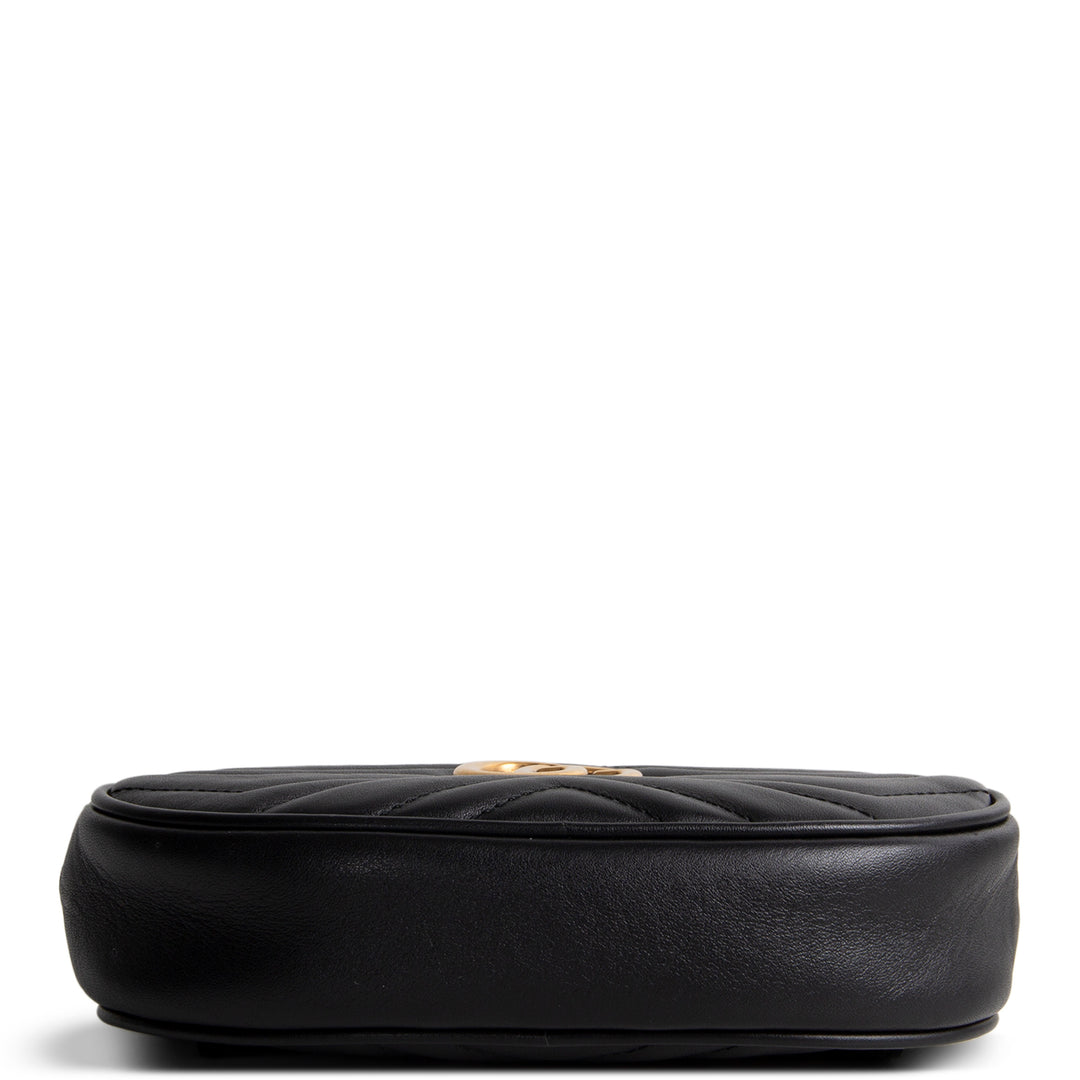 GUCCI GG Marmont Belt Bag - Black