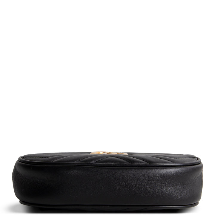 GUCCI GG Marmont Belt Bag - Black