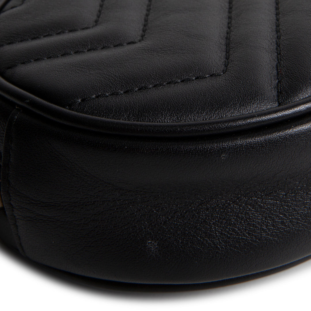 GUCCI GG Marmont Belt Bag - Black