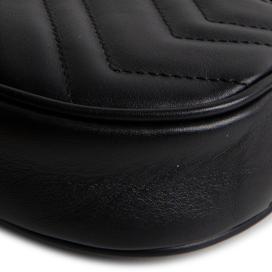 GUCCI GG Marmont Belt Bag - Black