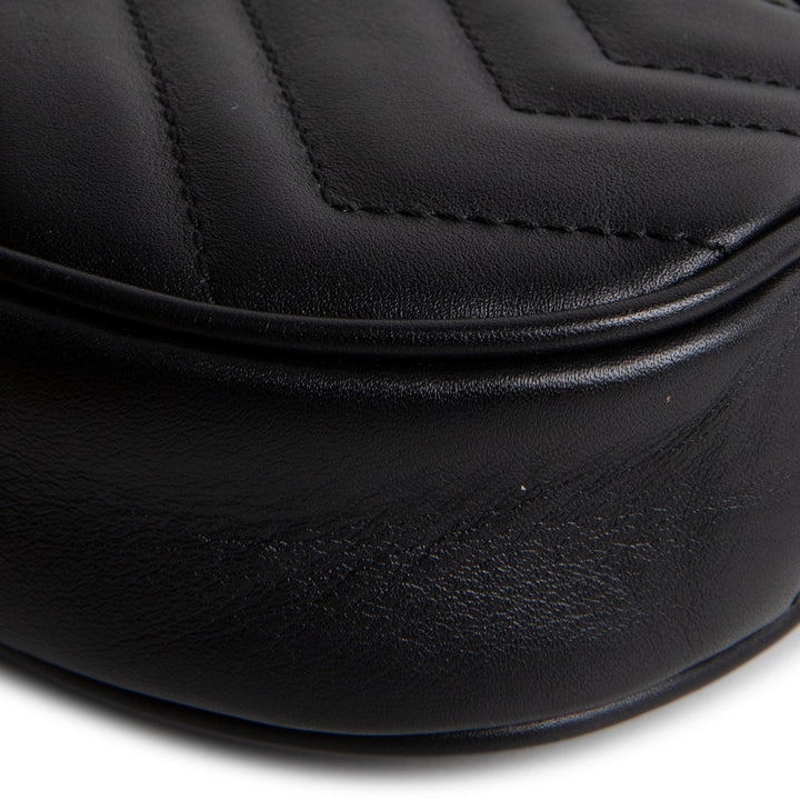 GUCCI GG Marmont Belt Bag - Black