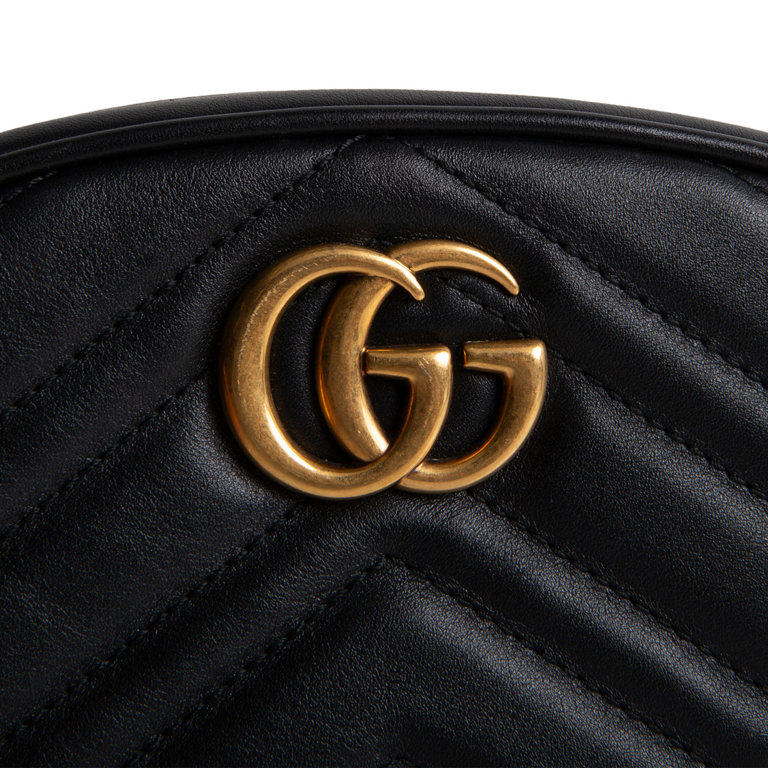 GUCCI GG Marmont Belt Bag - Black