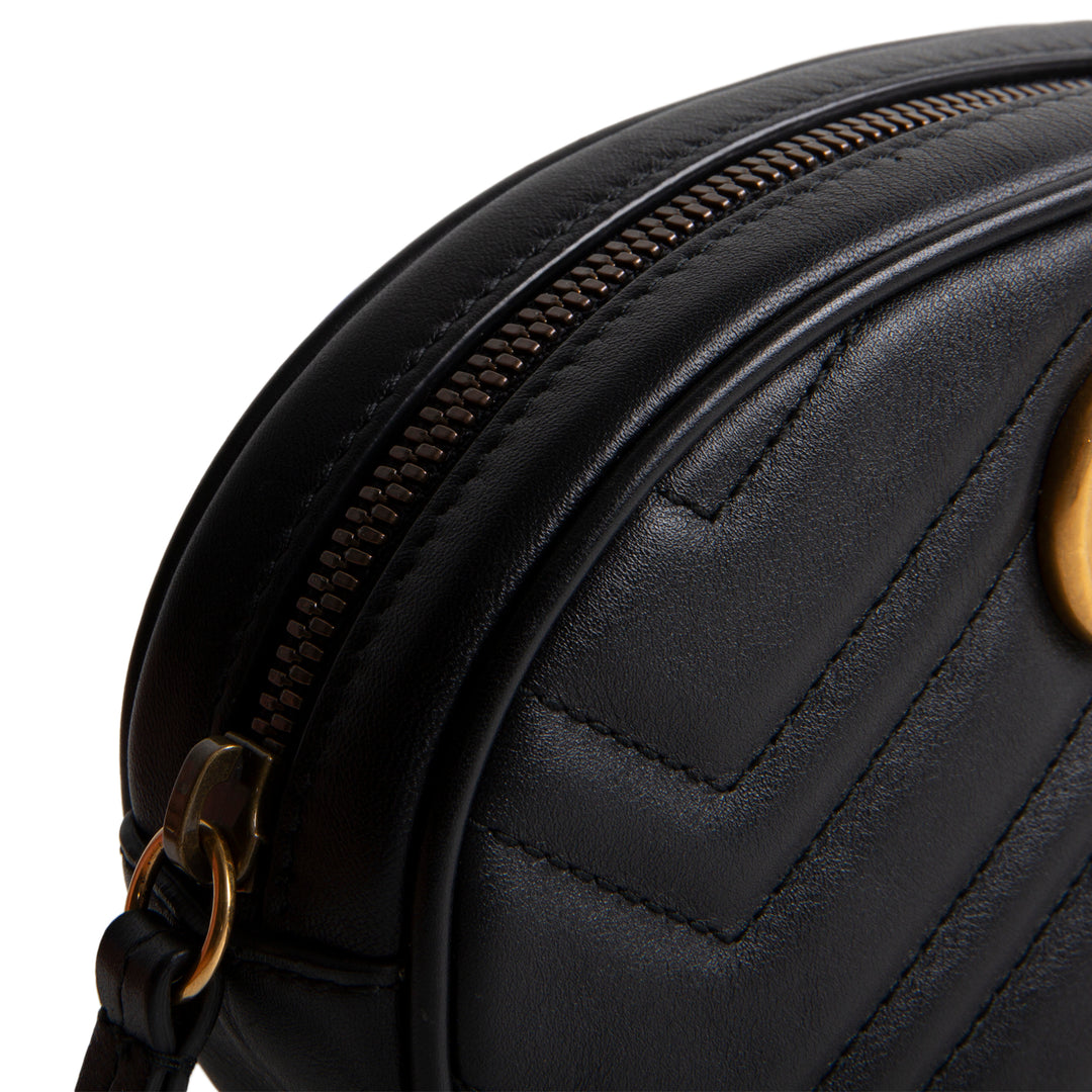 GUCCI GG Marmont Belt Bag - Black