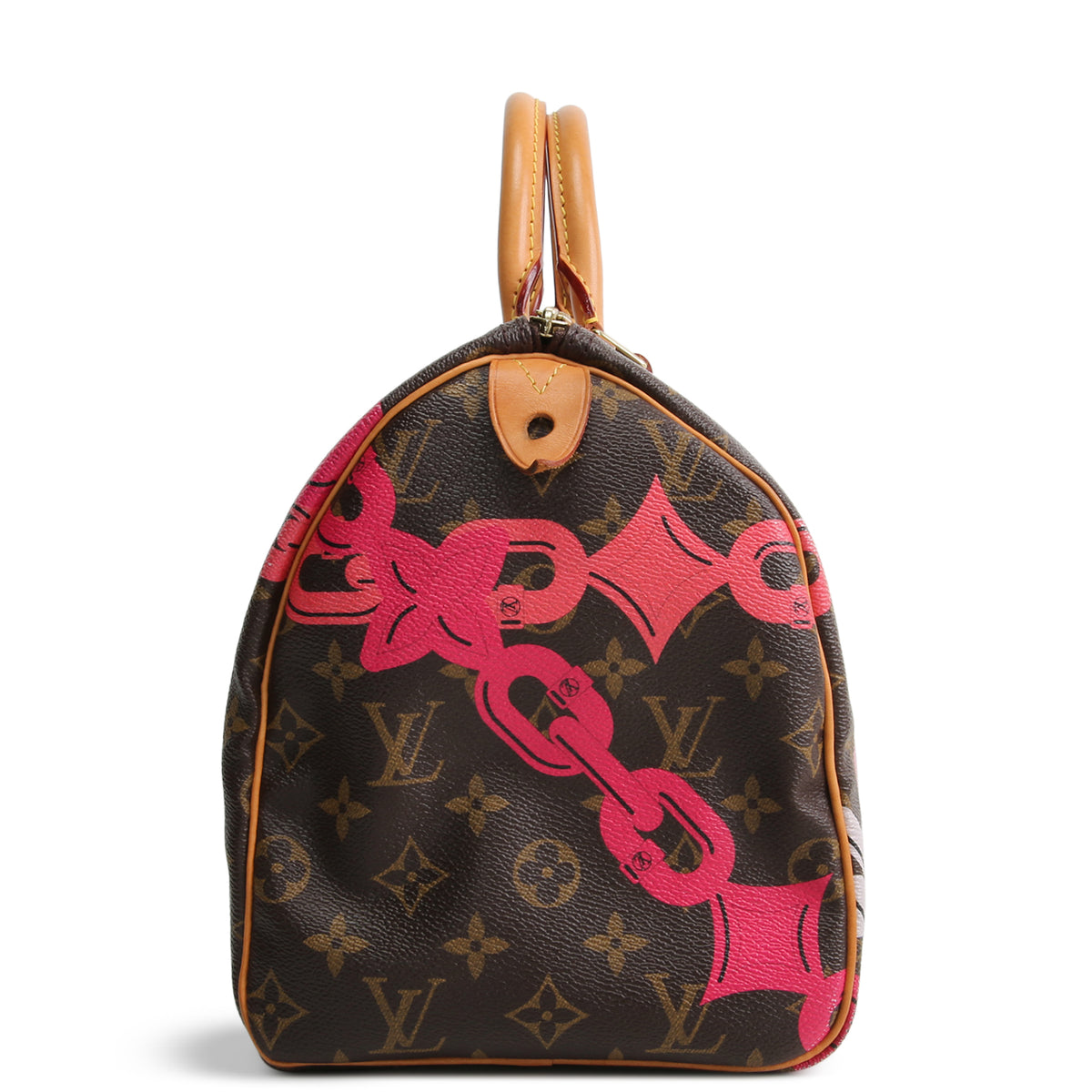 LOUIS VUITTON Limited Edition Speedy 30 Chain Flower (Bay Speedy)