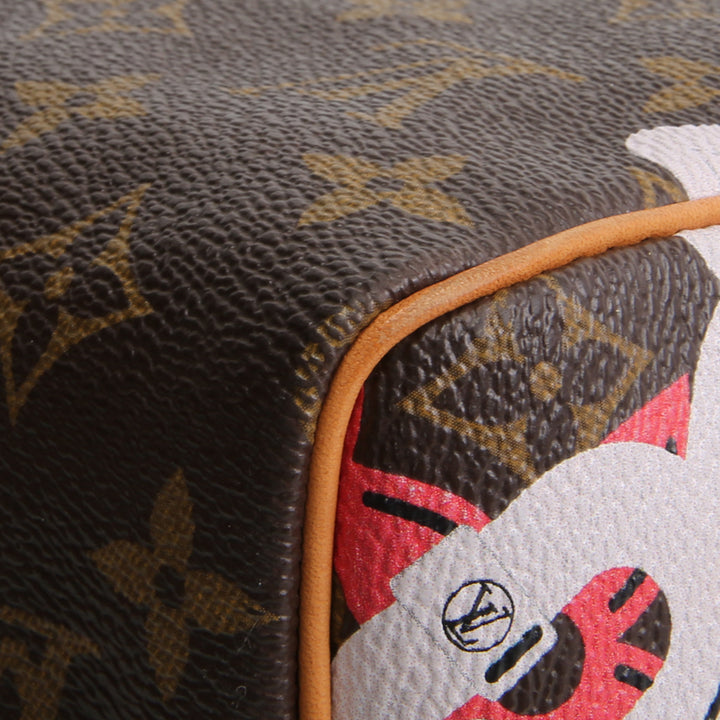 LOUIS VUITTON Limited Edition Speedy 30 Chain Flower (Bay Speedy)