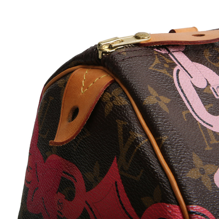 LOUIS VUITTON Limited Edition Speedy 30 Chain Flower (Bay Speedy)