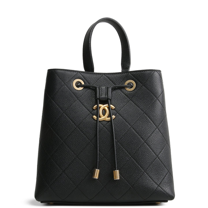 CHANEL Caviar CC Bucket Bag Small