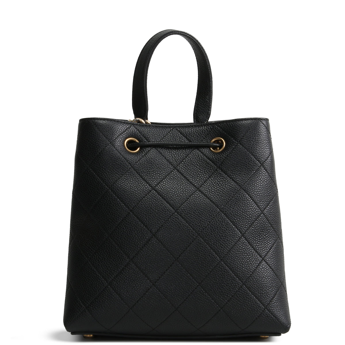CHANEL Caviar CC Bucket Bag Small