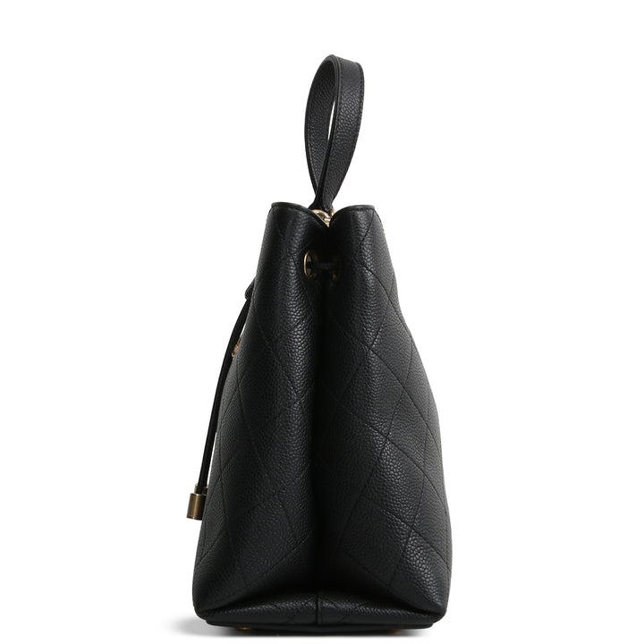 CHANEL Caviar CC Bucket Bag Small
