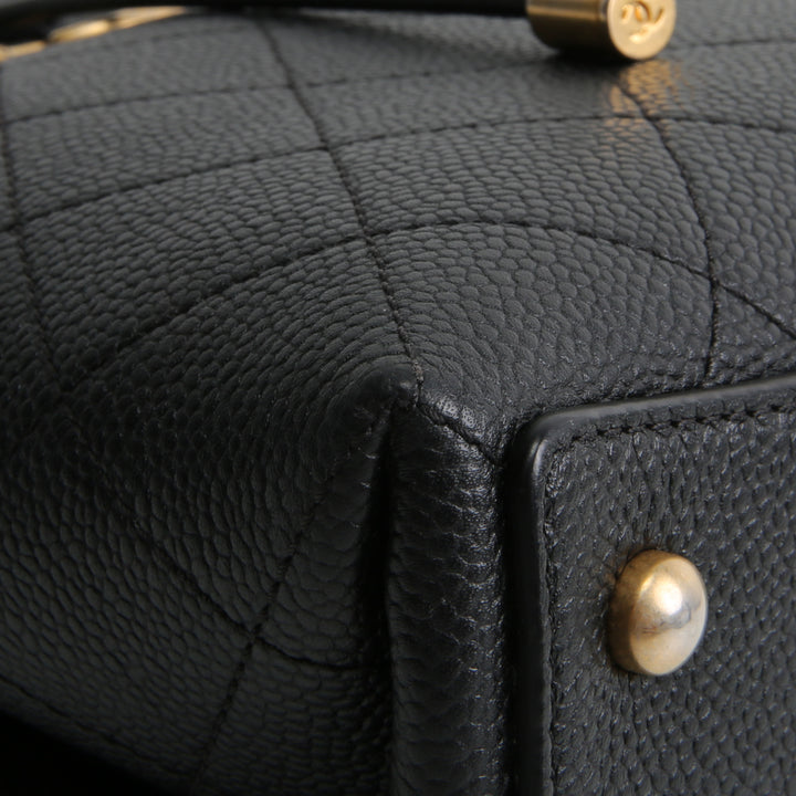 CHANEL Caviar CC Bucket Bag Small