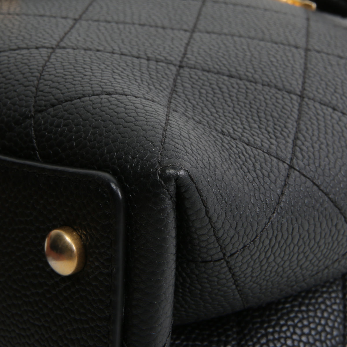 CHANEL Caviar CC Bucket Bag Small