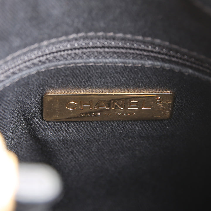 CHANEL Caviar CC Bucket Bag Small