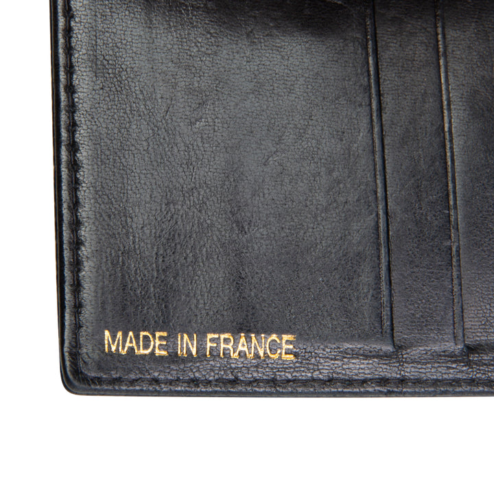 CHANEL Vintage Caviar Timeless CC Compact Wallet - Black
