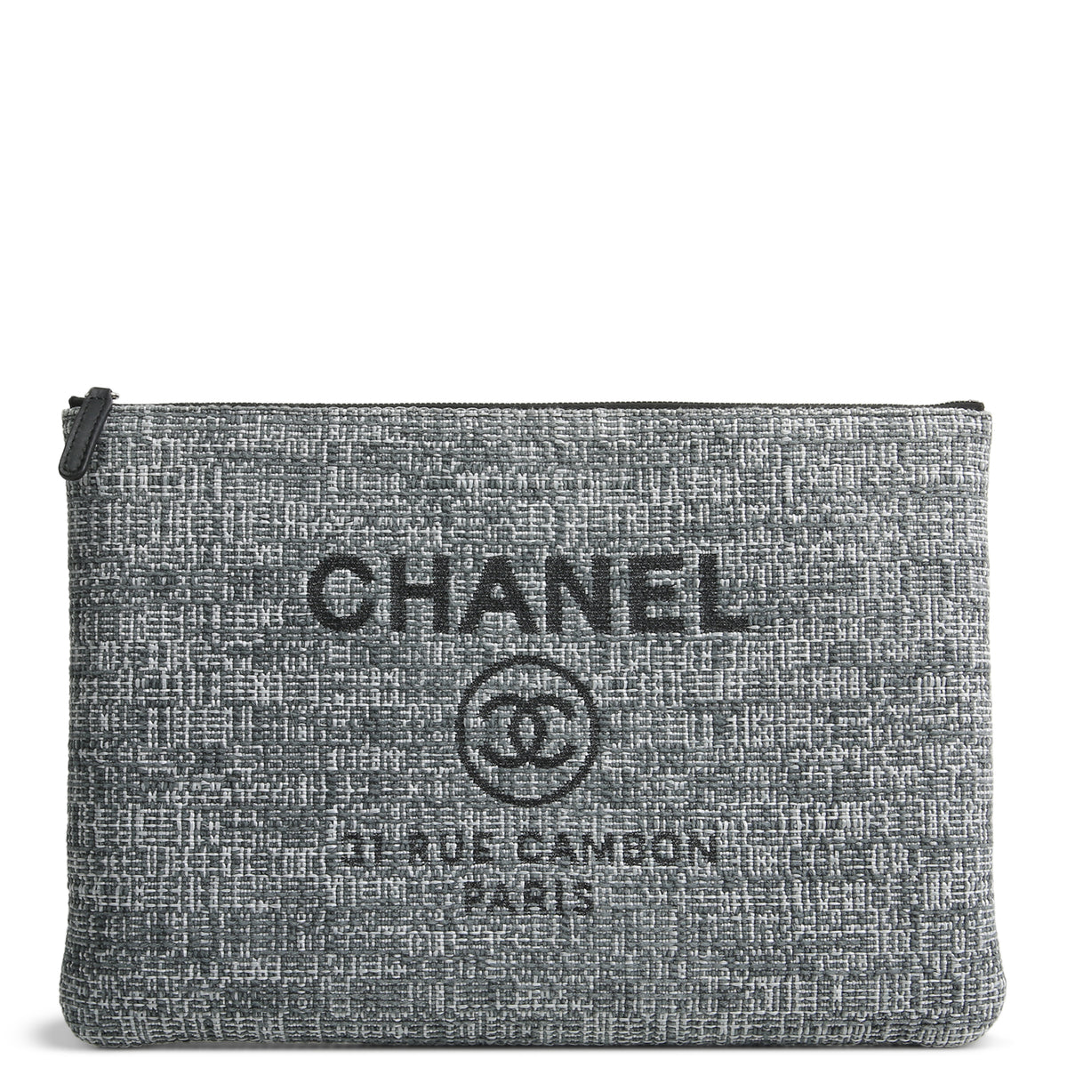CHANEL Tweed Deauville O-Case Large