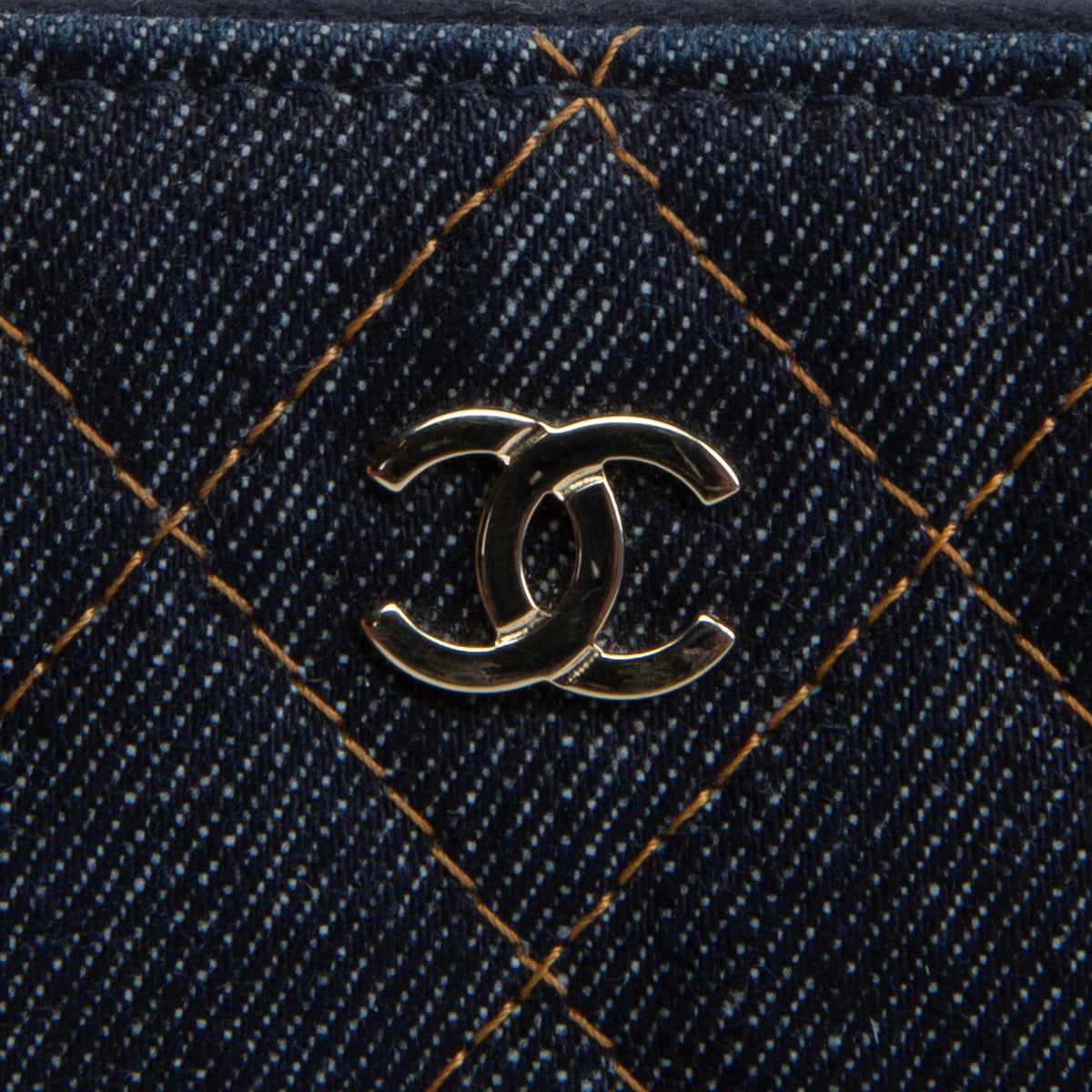 CHANEL 2026 Denim Coin Purse - Dark Wash Navy