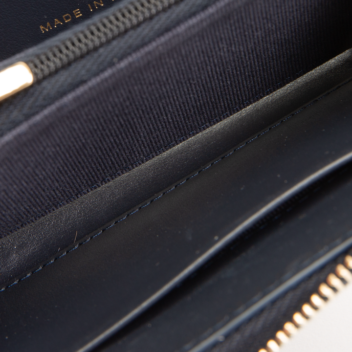 CHANEL 2026 Denim Coin Purse - Dark Wash Navy