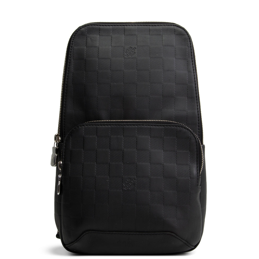 LOUIS VUITTON Damier Infini Avenue Sling - Black