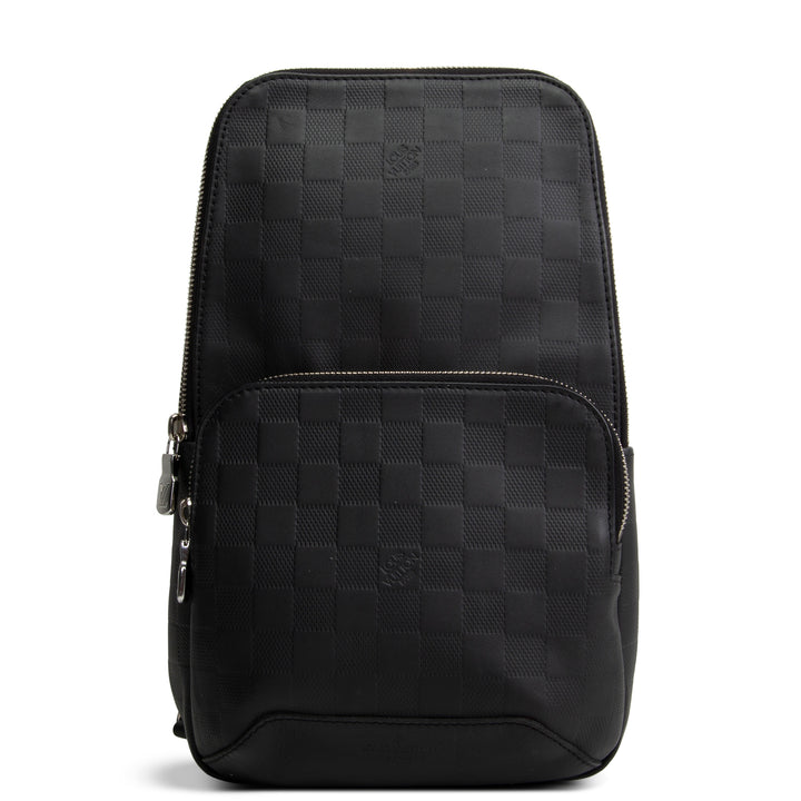 LOUIS VUITTON Damier Infini Avenue Sling - Black
