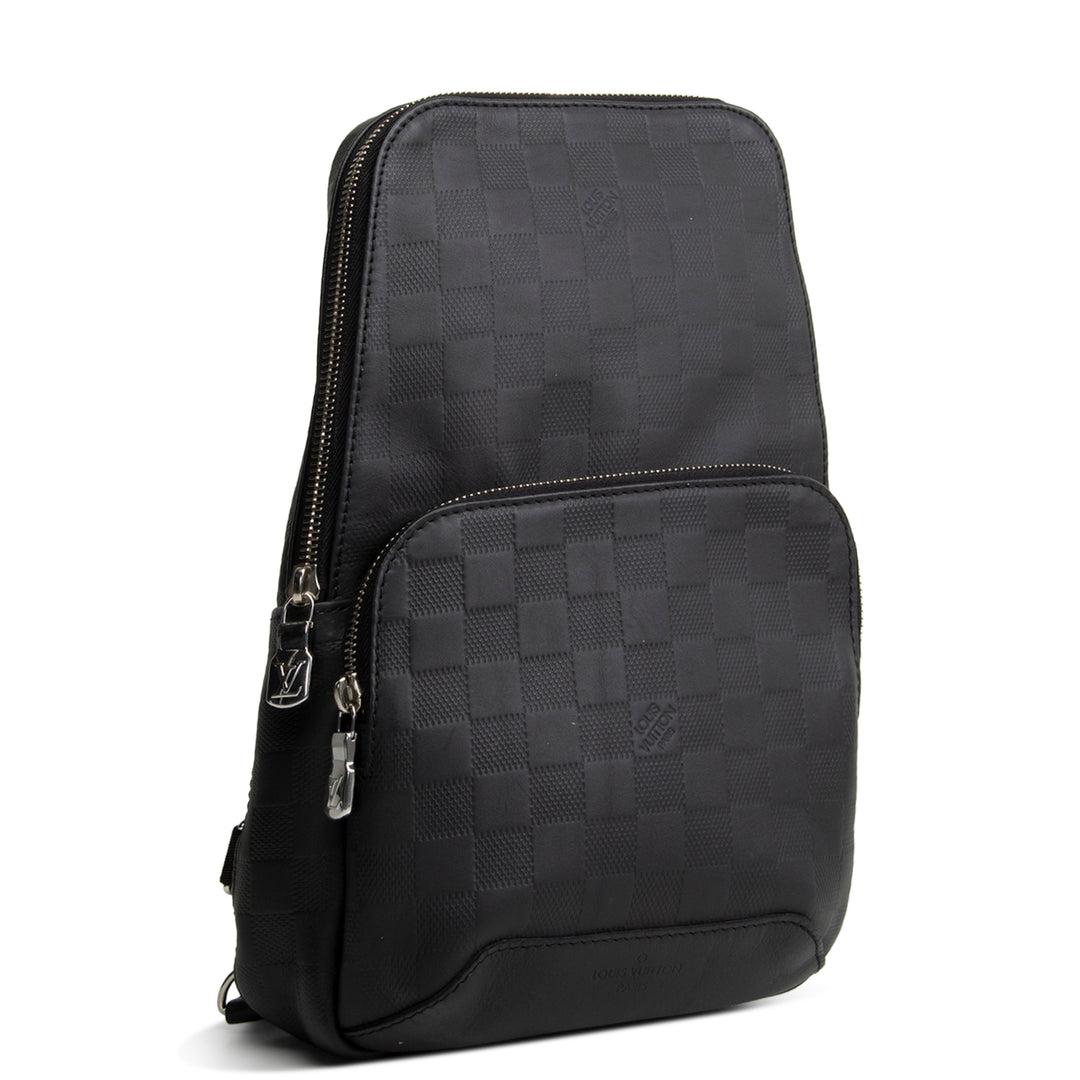 LOUIS VUITTON Damier Infini Avenue Sling - Black