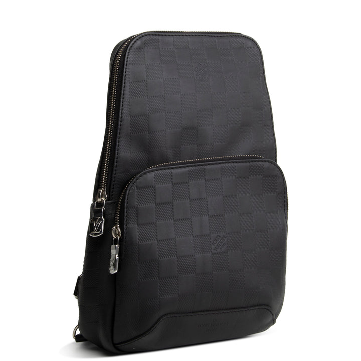 LOUIS VUITTON Damier Infini Avenue Sling - Black