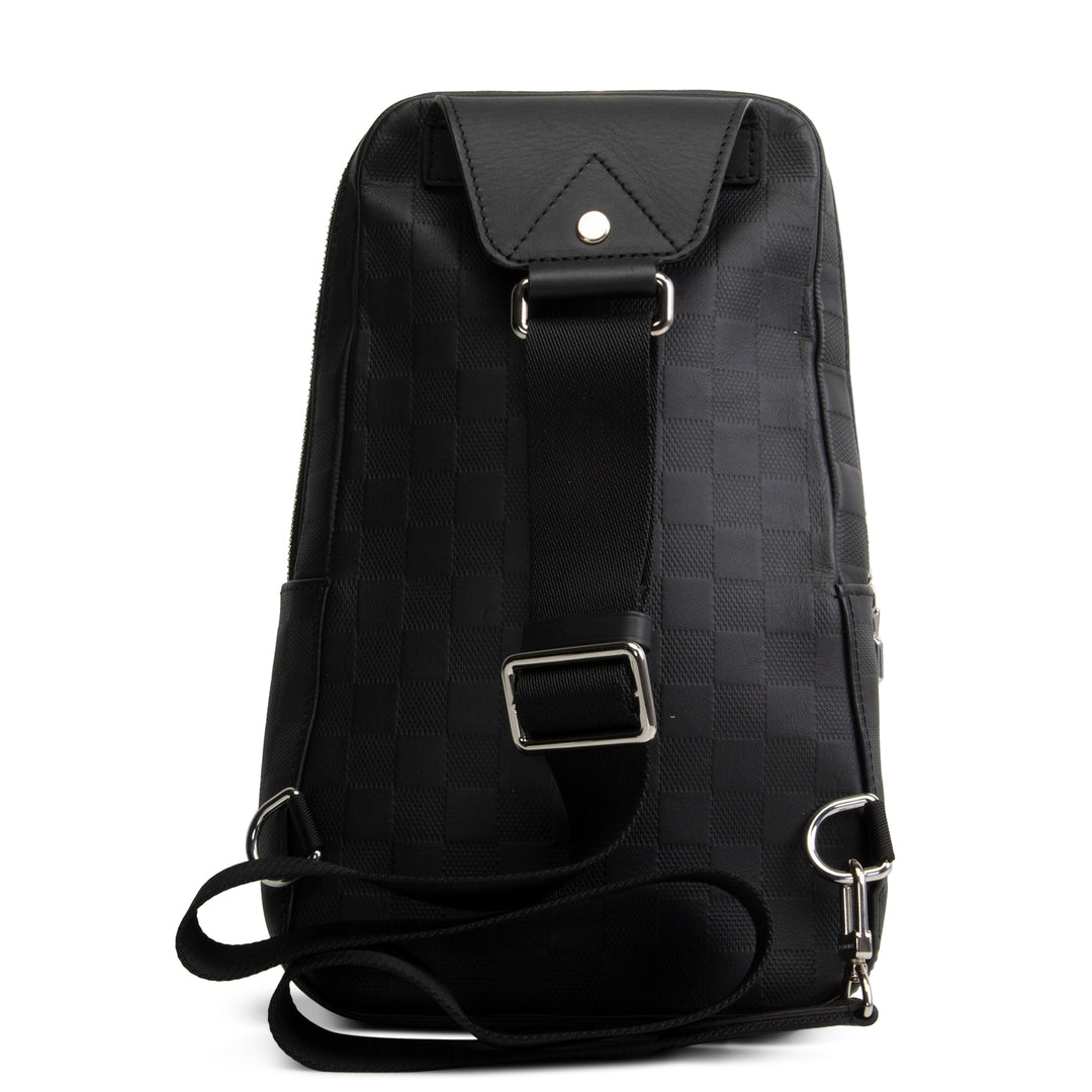LOUIS VUITTON Damier Infini Avenue Sling - Black