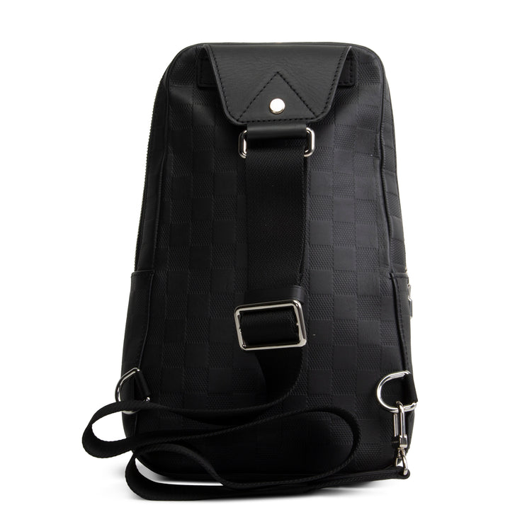 LOUIS VUITTON Damier Infini Avenue Sling - Black