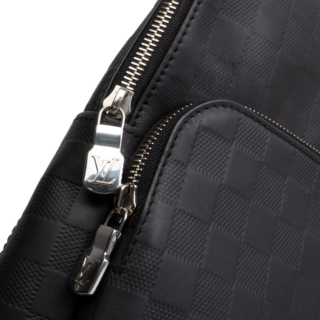 LOUIS VUITTON Damier Infini Avenue Sling - Black