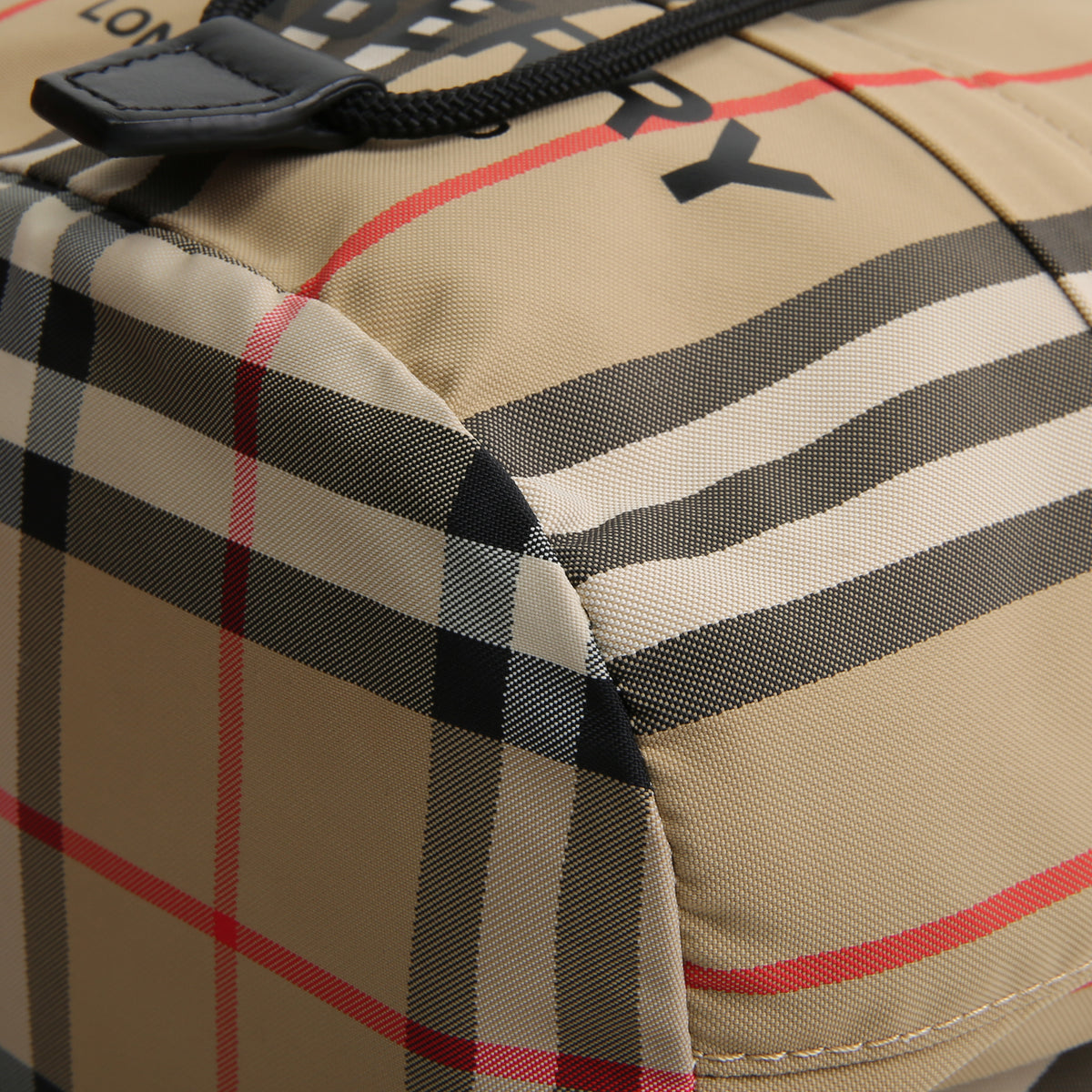 BURBERRY Icon Stripe Drawstring Pouch