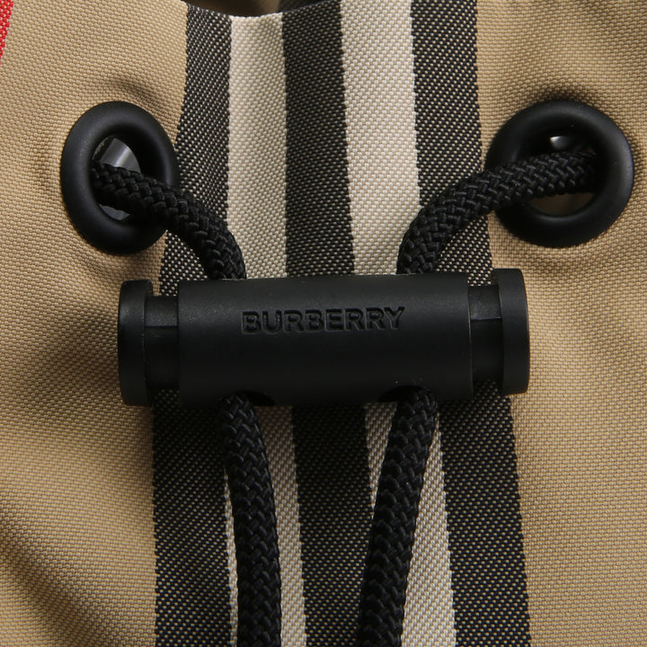 BURBERRY Icon Stripe Drawstring Pouch