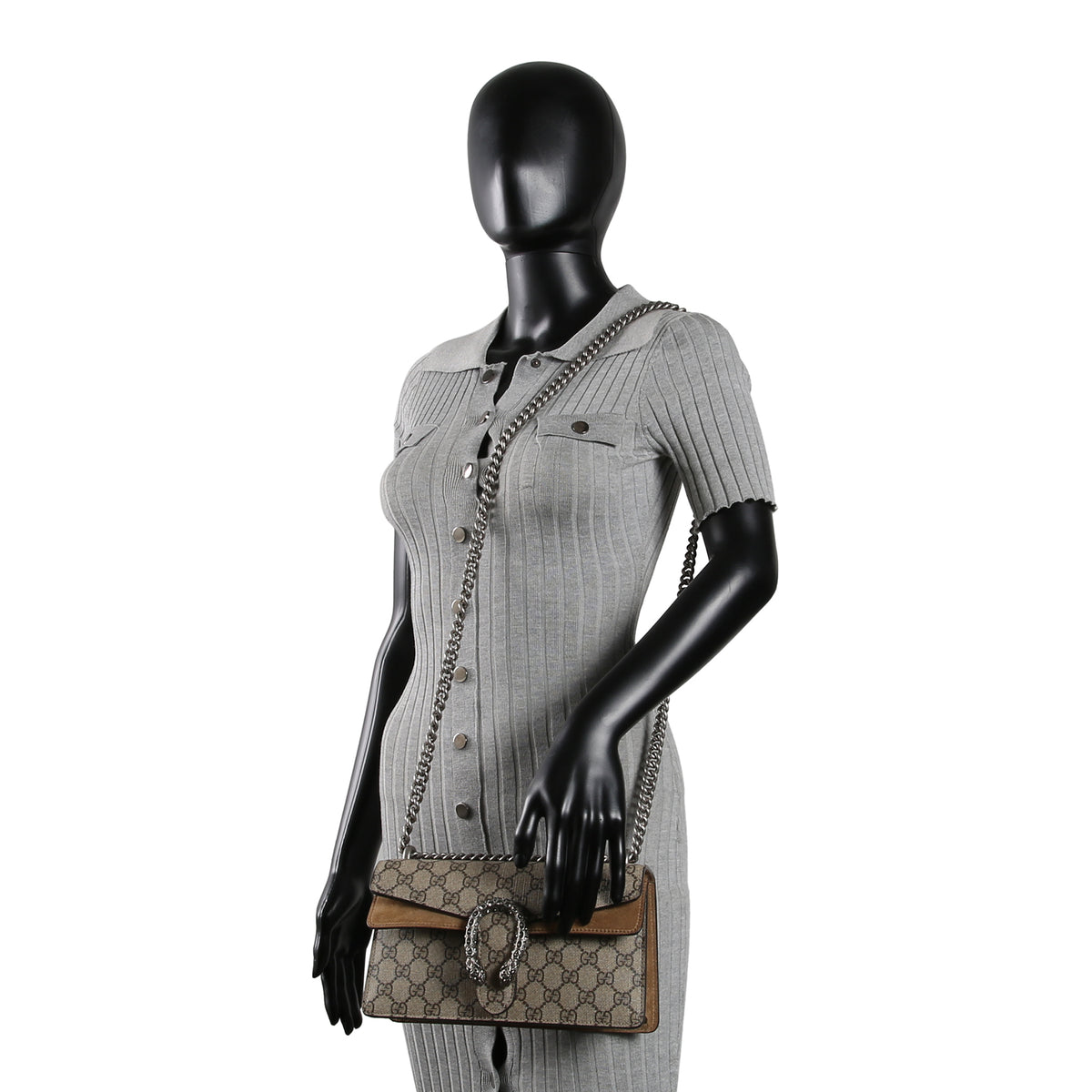 GUCCI Supreme Crystal Dionysus Shoulder Bag
