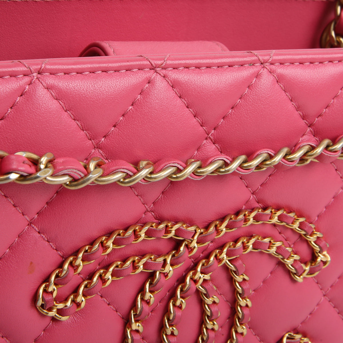 CHANEL Quilted CC Small Once Upon a Time Tote