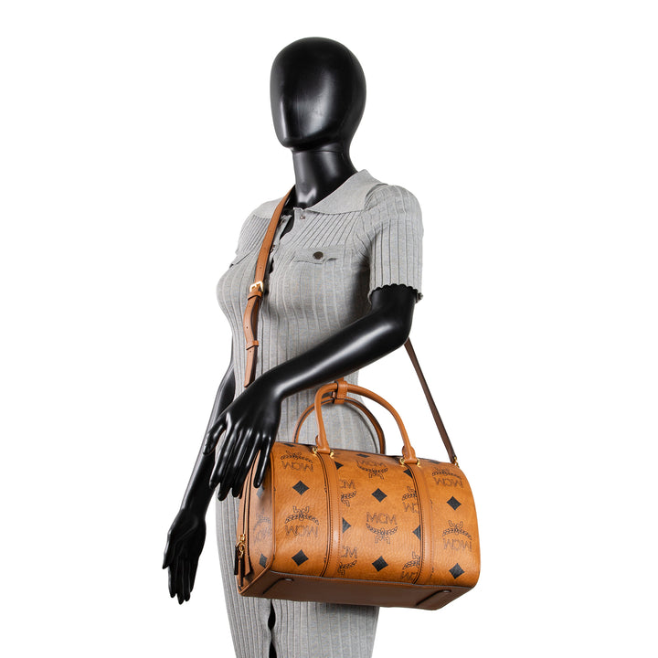 MCM Aren Visteos Boston Satchel - Medium
