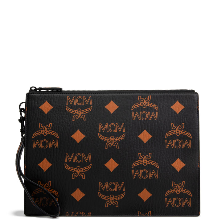 MCM Aren Visteos Flat Pouch - Black