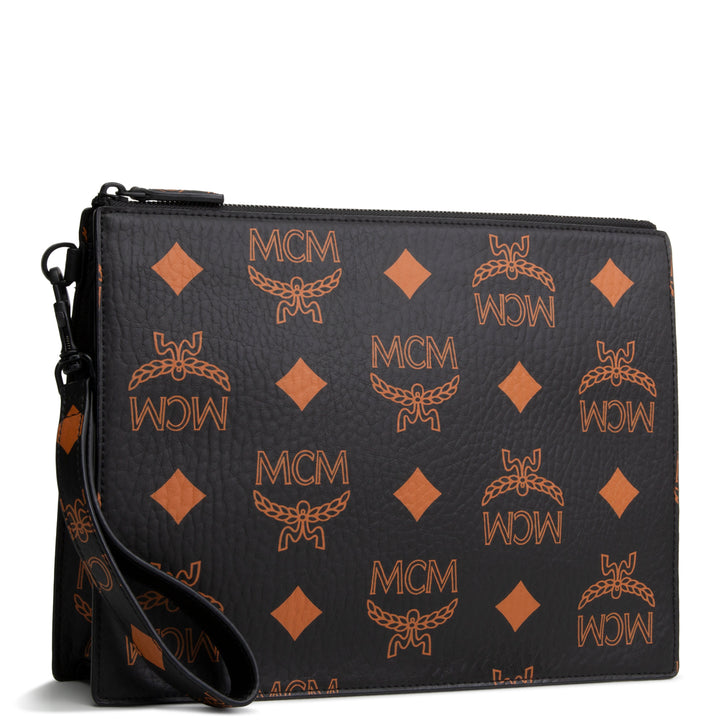 MCM Aren Visteos Flat Pouch - Black