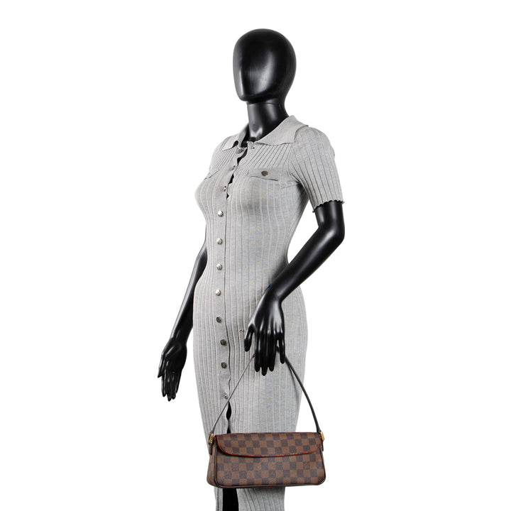 LOUIS VUITTON Damier Ebene Recoleta Shoulder Bag