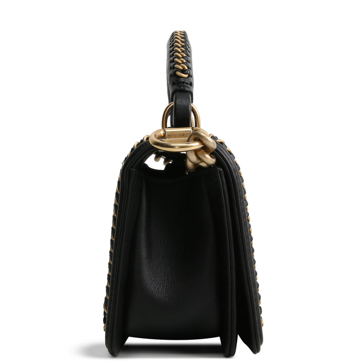 CHANEL Small Lizard Top Handle Boy Bag