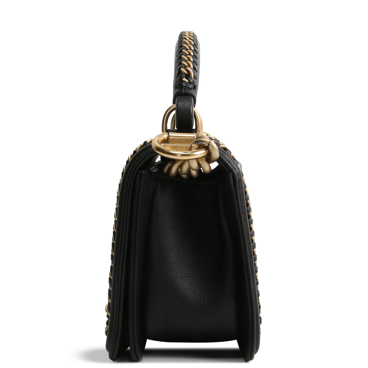 CHANEL Small Lizard Top Handle Boy Bag