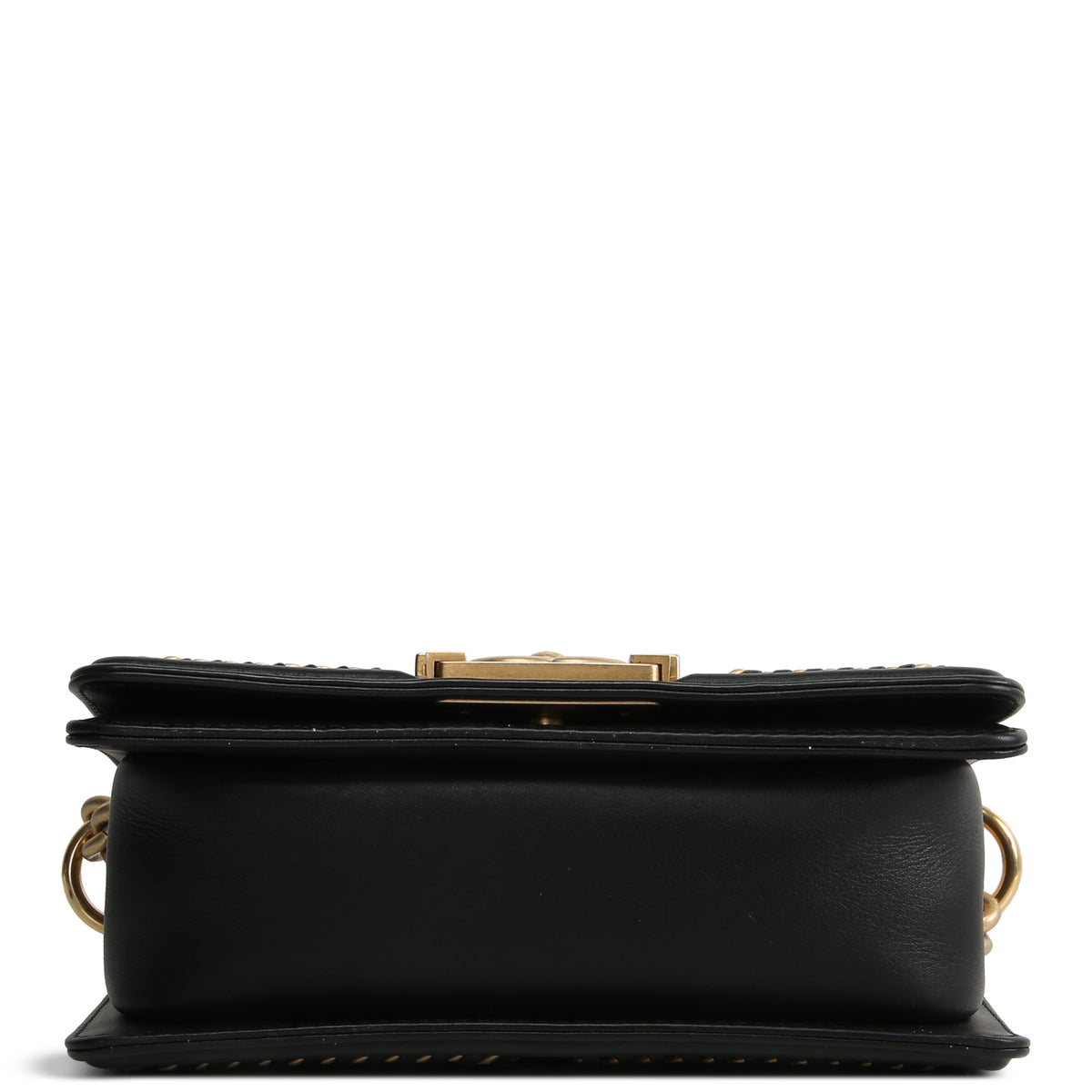 CHANEL Small Lizard Top Handle Boy Bag