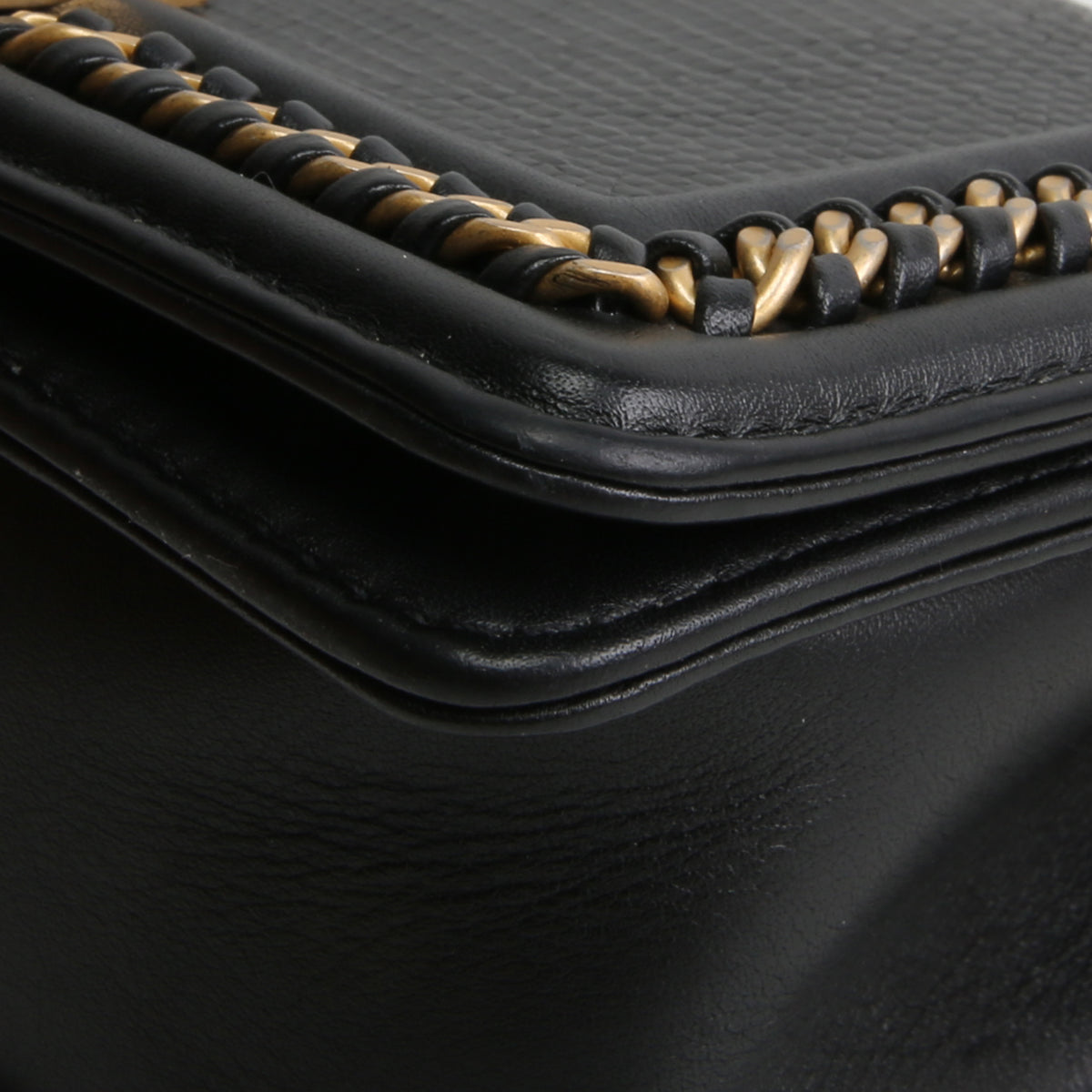 CHANEL Small Lizard Top Handle Boy Bag