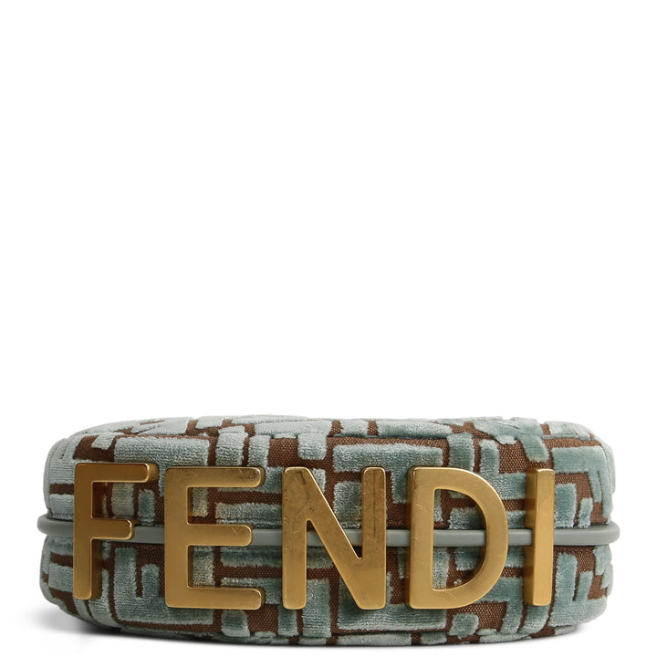 FENDI Fendigraphy Mini Shoulder Bag - Velvet Blue