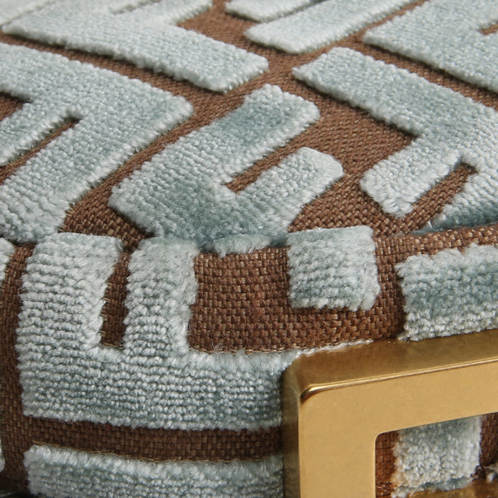 FENDI Fendigraphy Mini Shoulder Bag - Velvet Blue