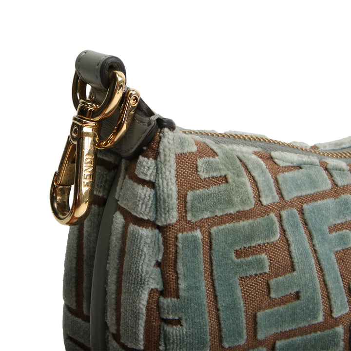 FENDI Fendigraphy Mini Shoulder Bag - Velvet Blue