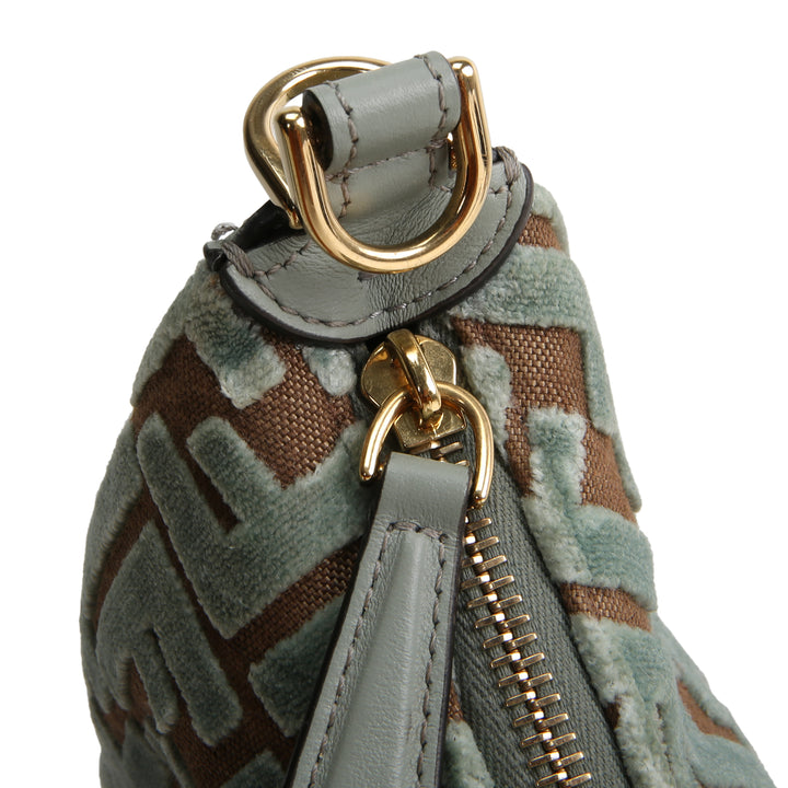 FENDI Fendigraphy Mini Shoulder Bag - Velvet Blue