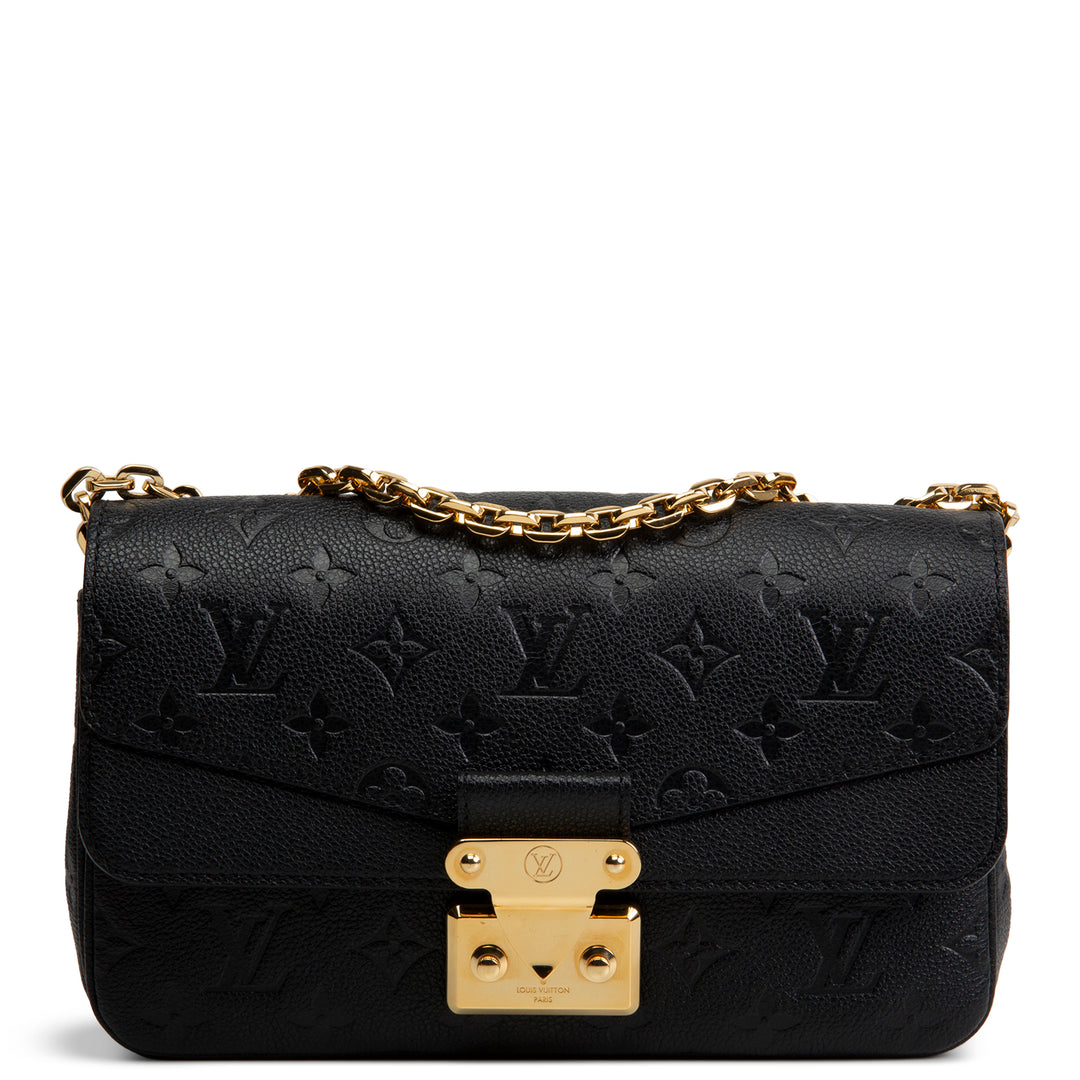 LOUIS VUITTON Monogram Empreinte Marceau Shoulder Bag - Black
