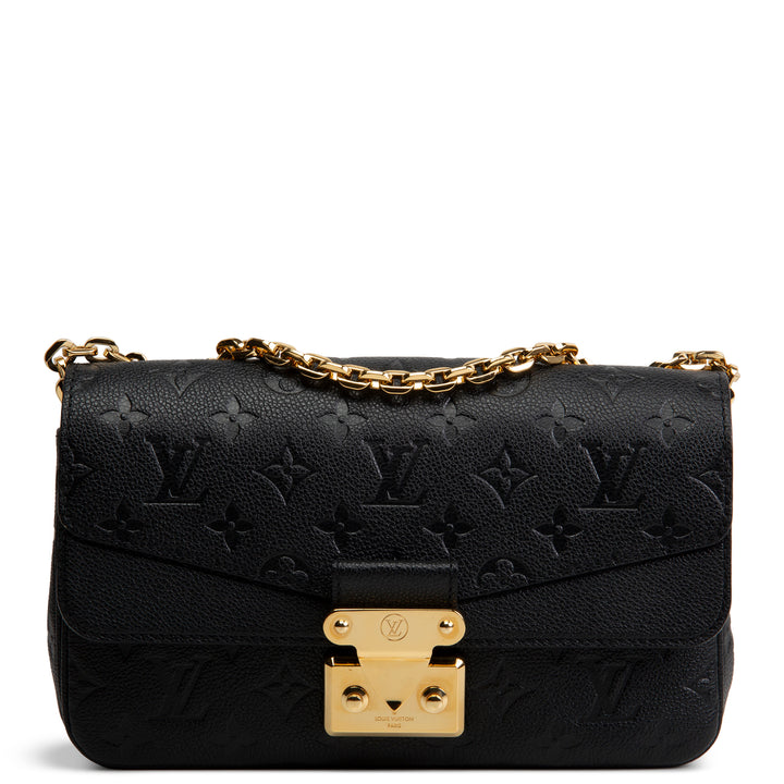 LOUIS VUITTON Monogram Empreinte Marceau Shoulder Bag - Black