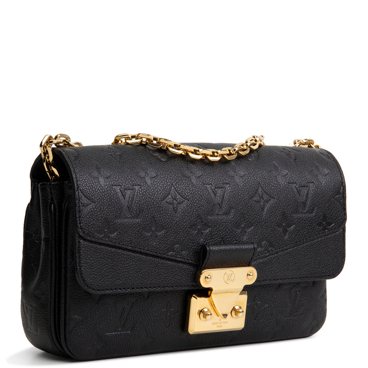 LOUIS VUITTON Monogram Empreinte Marceau Shoulder Bag - Black