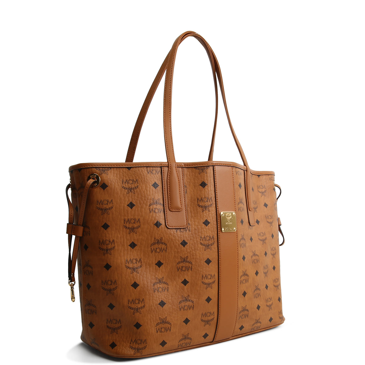 MCM Reversible Liz Shopper Visetos Tote w/ Pouch
