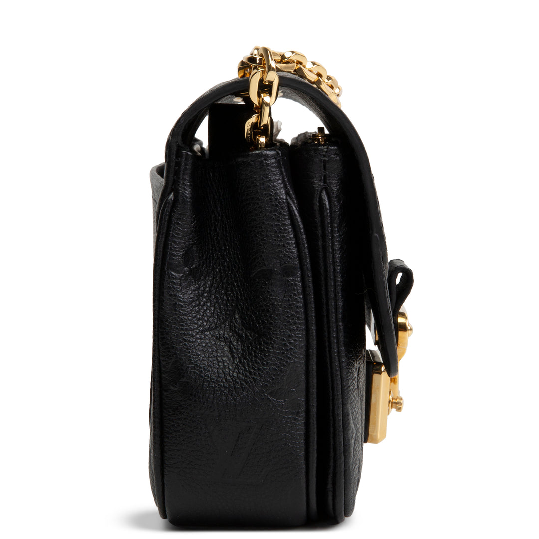 LOUIS VUITTON Monogram Empreinte Marceau Shoulder Bag - Black